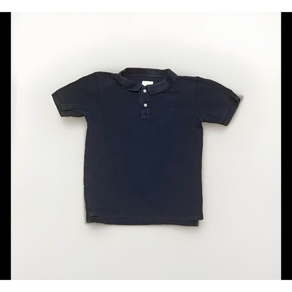 Country Road Boy’s Organically Grown Cotton Polo Short Sleeve Shirt Navy Size 10 - Picture 4 of 8